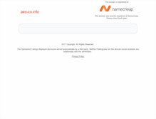 Tablet Screenshot of aes-co.info